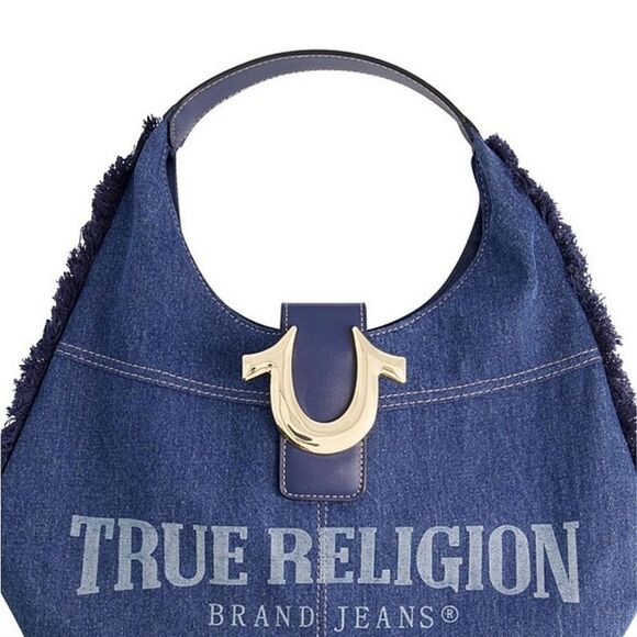 NEW True Religion Denim Hobo Handbag - Picture 6 of 6